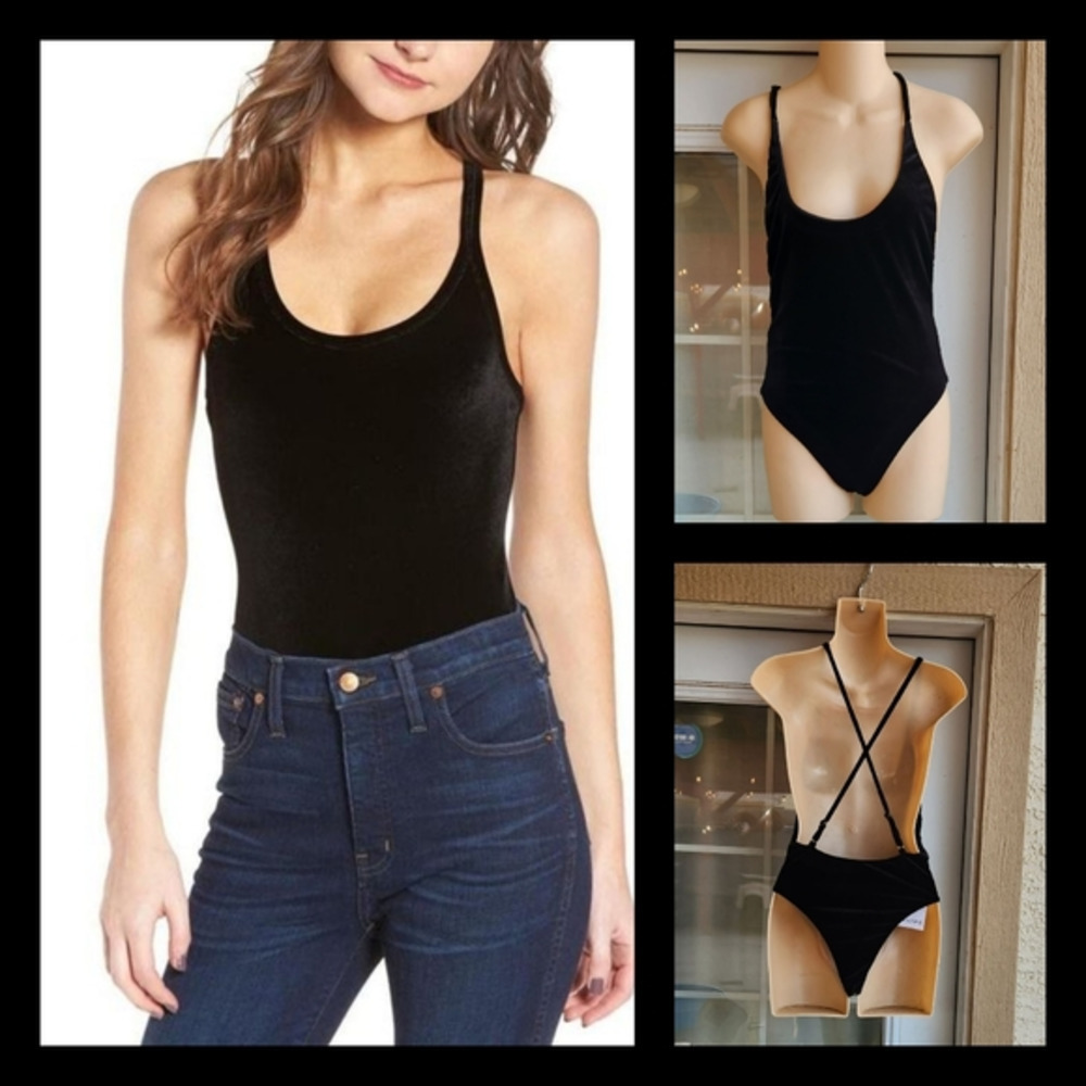 Zoe Velvet One Piece Black